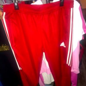 Red Adidas Pants Joggers
